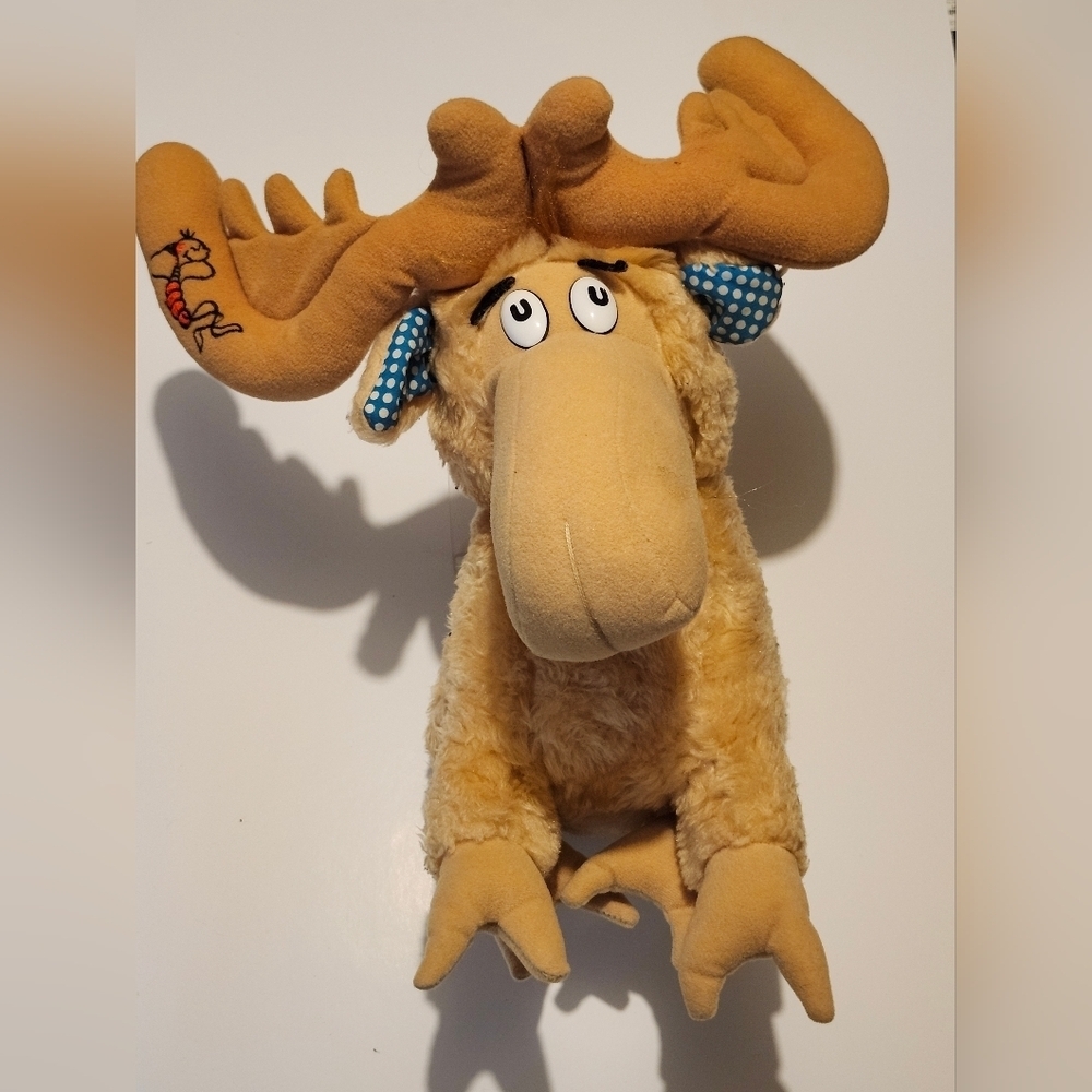 *3 for $30* Vintage 1983 Dr. Seuss Thidwick The Big Hearted Moose Plush 16 inch